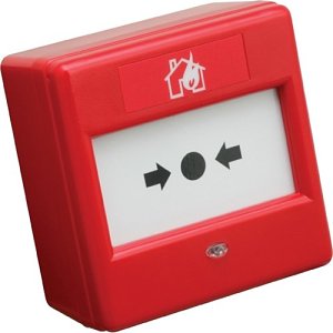 Eaton Fulleon, CX Call Point, LED indicator, Weatherproof, Glass + Plastic resettable element, Red Housing, Back box, 470R + 680R
