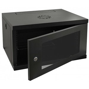 Connectix RR-W5-18-G RackyRax Series 19" Wall-Mounted Cabinet, 600mm Depth, 18U RMS