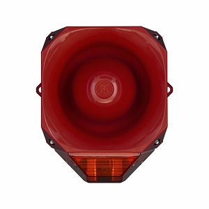 Eaton Fulleon, Asserta Midi Xenon Sounder Beacon, 9-60V DC, Red lens, Red Housing (AS/M/SB/9-60/R/RL CPD)