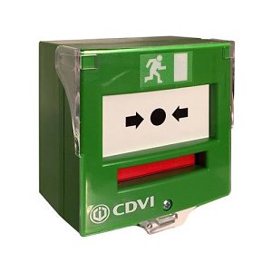 CDVI BBGP1V Emergency Exit Switch 125V AC 0.5A, Single Pole, Green