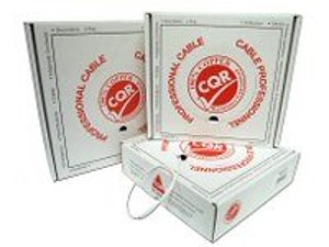 CQR CABS4 100M PVC Screened 4 Core x 0.22 Stranded Alarm Cable Box, White