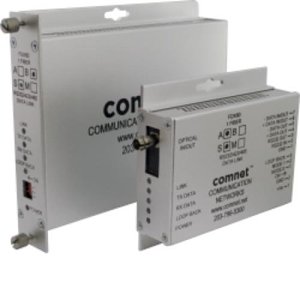 ComNet FDX60S1B RS232/422/485 2W and 4W Bi-directional Universal Data Transceiver, sm, 1 fiber