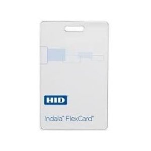 HID FPCRDSSSMW40924 FlexCard Indala Proximity Card, 125 kHz, Indala Logo Front and Back, Slot Punch