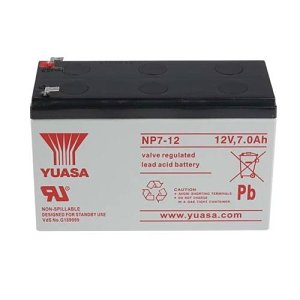 Yuasa NP7-12 Industrial NP Series, 12V 7Ah Valve Regulated Lead Acid Battery, A-D Terminals, 20-Hr Rate Capacity, General Purpose, BF