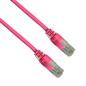 Connectix 003-3B5-100-20C Magic Patch Series CAT6 Patch Cable, LSOH with Latch Protection Boot, RJ45, UTP, 10m, Pink