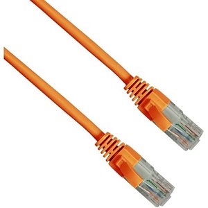 Connectix 003-3B5-010-07C Magic Patch Series CAT6 Patch Cable, RJ45 UPT, LSOH with Latch Protection Boot, 1m, Orange