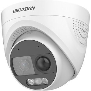 Hikvision DS-2CE72DF3T-PIRXOS IOT Series ColorVu 2MP HDoC Turret Camera, 3.6mm Fixed Lens, White