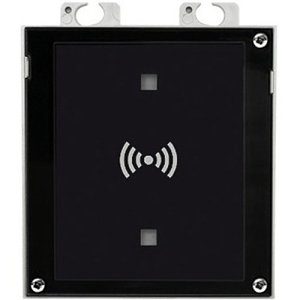 2N IP Verso Secured RFID Reader for IP/LTE Verso and Access Unit 2.0, Supports Select 13.56 MHz Cards and NFC, Black