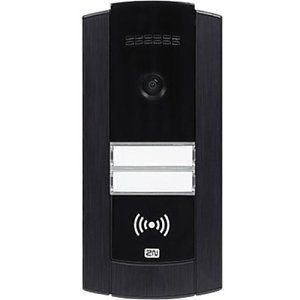 2N IP Base 2-Button Intercom Door Station Module with Camera, Black