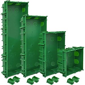 Comelit 3110/4A Flush-Mounted Box for 4-Module External Entrance Panel, Green