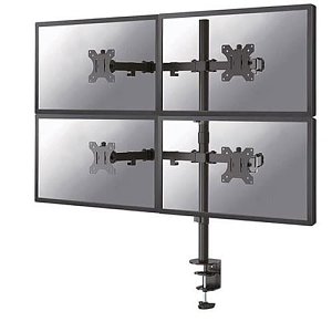 Neomounts FPMA-D550D4BLACK Full Motion Desk mount for 13-32" screens, Black