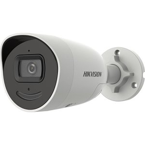 Hikvision DS-2CD2046G2-IU/SL Pro Series AcuSense 4MP IP Bullet Camera, 4mm Fixed Lens, White