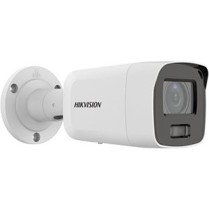 Hikvision DS-2CD2087G2-LU Pro Series ColorVu IP66 4K IP Bullet Camera, 2.8mm Fixed Lens, White