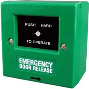 CQR FP2 Resettable Emergency Door Release Manual Call Point, Surface Mount, Green