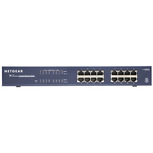 Netgear GS116LP ProSAFE FlexPoE 16-Port Unmanaged Rackmount Gigabit PoE+ Switch (76W)