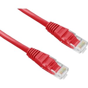 Connectix 003-3B5-005-05C Magic Patch Series CAT6 Patch Cable, RJ45 UPT, LSOH with Latch Protection Boot, 0.5m, Red