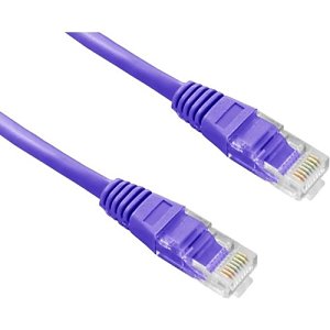 Connectix 003-3B5-020-08C Magic Patch Series CAT6 Patch Cable, RJ45 UPT, LSOH with Latch Protection Boot, 2m, Purple
