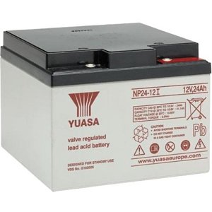 Yuasa NP24-12I Industrial NP Series, 12V 24Ah Valve Regulated Lead–Acid Battery, 20-Hr Rate Capacity, General Purpose