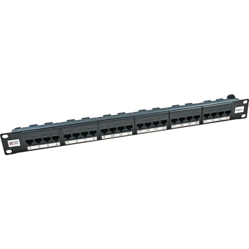 Connectix 009-001-009-07 Elite Series CAT6 Patch Panel, 24-Port, UTP CCS