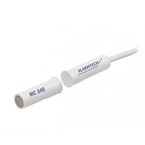 Alarmtech MC 340P4K7S2K2 MC 300 Series Recessed Magnetic Contact, NC, 2m Cable