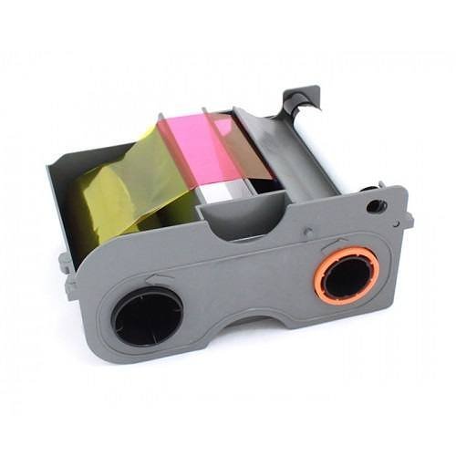 HID FARGO 45440 EZ YMCKO Cartridge W/ Cleaning Roller - 100 Images (WE). Compatible With C50 (WE)