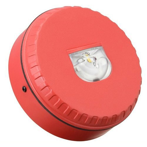 Eaton Fulleon, Solista LX Wall LED Beacon, Red Flash, Red Housing, Deep Red Base (I SOL-LX-W/RF/R1/D Red FLASH E45)