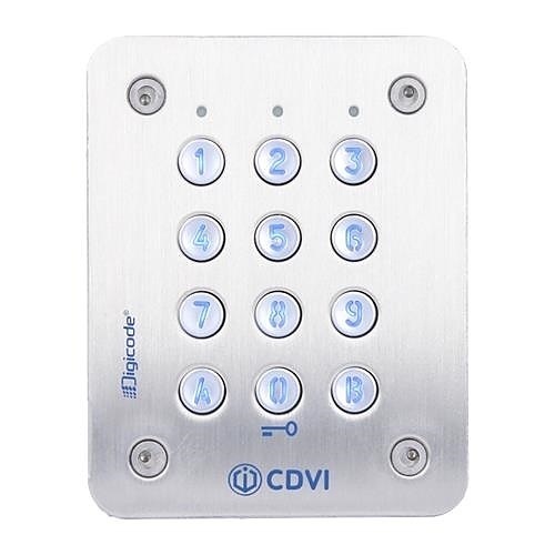 CDVI GALEO-4.0 Clavier codé DIGICODE avec façade et touches métalliques, 2  relais