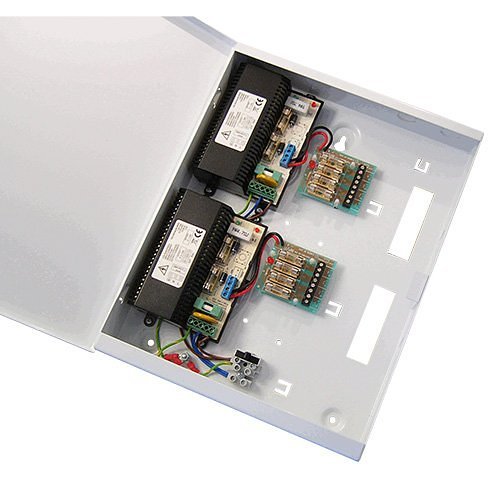 Elmdene VRS128000-8-T 12V DC, Switch Mode PSU 8A, 8 x Fused Outputs, Ideal for CCTV, T-Box, 300h x 240w x 50d