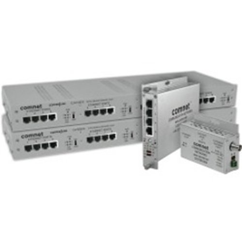 ComNet CLFE16EOC IP Over Coax 16-Channel Pass PoE Rack-Mount, Ethernet Over Coax 16 Ch 15w PoE