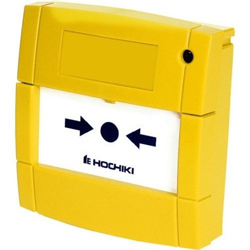 Hochiki HCP-E-Y Analogue Addressable Manual Call Point with SCI, Yellow
