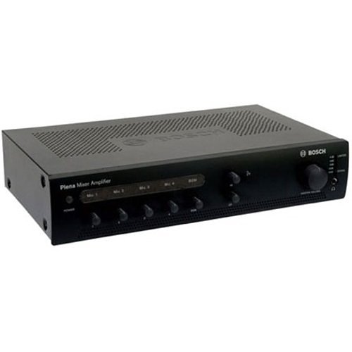 Bosch Audio PLE?1ME PLENA Economy Mixer Amplifier, 240W, 4 Microphones and 3 Background Music (BGM) Inputs