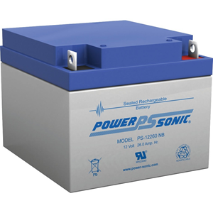 Power Sonic PS-12260 Batterij - Loodzuur - Voor Algemene doeleinden - Oplaadbare batterij - 12 V DC - 26000 mAh