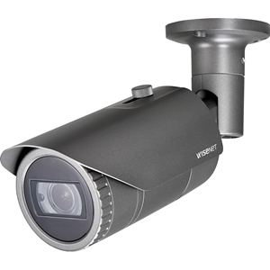 Wisenet QNO-7082R 4 Megapixel Netwerkcamera - Kleur - Bullet - 30 m Infrarood Night Vision - H.265, H.264, Motion JPEG, H.264H - 2560 x 1440 - 3.20 mm- 10 mm Varifocaal lens - 3.1x optische - CMOS - Bevestiging in inbouwdoos - IK10 - IP66