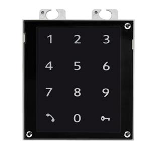 2N 9160336 Access Unit 2.0 Series RFID Reader with Keypad, OR 10m, IP54, Supports 125kHz and 13.56MHz, Black
